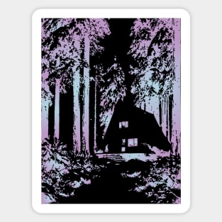 Enchanted Forest - Experimental Color Art Sticker